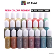 24 Liquid Color Resin Colour Pigment Color Epoxy Resin Set Liquid Mica Powder Pewarna Expoxy Resin A