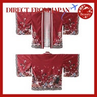 Japan Fushimi Inari Crimson Happi Coat Haori Summer Festival Temple Shrine Cosplay Korean Style【Dire