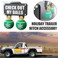 KA* Christmas Hitch Cover Christmas Vehicle Decoration Funny Christmas Truck Hitch Cover 3d Shaking 