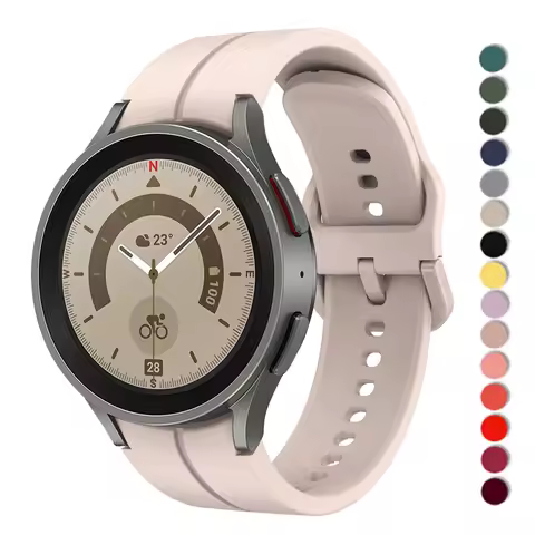 20mm Strap for Samsung Galaxy Watch 5 4 40mm 44mm 6 classic 43mm 47mm 46mm silicone bracelet correa 