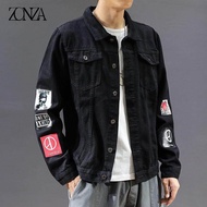 COD ZONZA jaket lelaki jaket laki laki dewasa terbaru  Denim Jacket for Men Style 2022 Korean Fashion Casual Denim Coat Jackets AG1628 UYDFSSDF