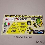 AGV QUALITY helmet print stickers