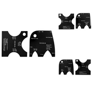 2Pcs Guitar Making Template Acrylic Neck Shaping Templates Set Repair Reference Tool for Guitar 000-