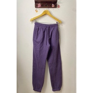 BERSHKA UNISEX PURPLE JOGGER PANTS WITH CORD