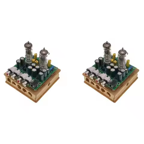 Classic-2X Newest 6J1 Tube Preamp Amplifier Board Pre-Amp Headphone Amp 6J1 Valve Preamp Bile Buffer
