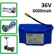 100% New Original 36v 6.0ah lithium battery 10s2p 36v battery 6000mAh lithium ion pack 42V 6000mah scooter twist car bat