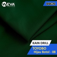 MURAH PERYARD Bahan Kain Toyobo Hijau Botol 08 - Kain Kemeja Gamis Murah