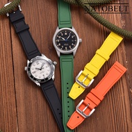 Top FKM Wathc Strap 20mm 21mm 22mm for IWC Big Pilot Portofino Soft Fluororubber FKM Watchbands Waterproof Sports Rubber Strap Wristband Watch Accessories