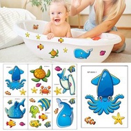 [6張套裝] 浴缸貼 卡通動漫自粘 兒童海洋生物貼紙 浴室防水防滑
