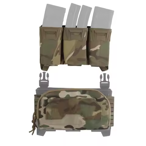 Tactical 2nd Layer Admin Pouch Agilit Style for Airsoft Hunting Vest Plate Carrier Multi-Caliber 5.5