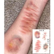 Small Scars Bruises Wounds Tattoo Stickers Scratches Cuts Injuries Halloween Tattoo Stickers Simulat