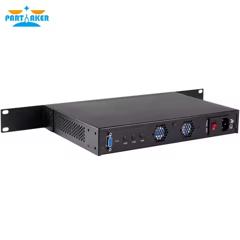 Partaker R3 Firewall Mini PC Intel Core i7-3520M 6 x GbE 2 USB COM pfSense OpenWrt VPN Router Networ