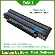 ☸รับประกัน 1 ปี - Battery Notebook Laptop Dell Inspiron N4010 N4050 Series J1KND Inspiron 13R 14R 15