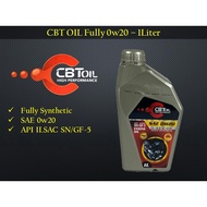 CBT OIL - 0w20 Fully Synthetic API ILSAC SN/GF-5 Engine Oil 0w-20 Minyak Enjin - 1Liter
