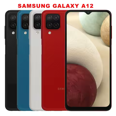 Original Samsung Galaxy A12 A127F 4G Mobile Phone Dual SIM 6.5'' 4GB RAM 64GB ROM 48MP+5MP+2MP*2 gal