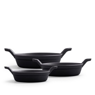 Cast Iron Frying Pan Double Ear Frying Pan Thickened Uncoated Egg Dumpling Household Iron Pan 12cm16