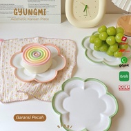 [siggi] GYUNGMI Korean Aesthetic Plate / Aesthetic Ceramic Korean Plate / Cafe Dessert Plate