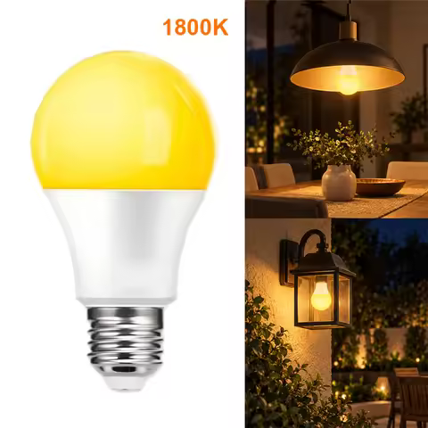 Soft Light A19 Led Sleep Bulb Light Amber Lamp 9/12W 1800K Warm Light E27 Eye Protection Bedroom Sle