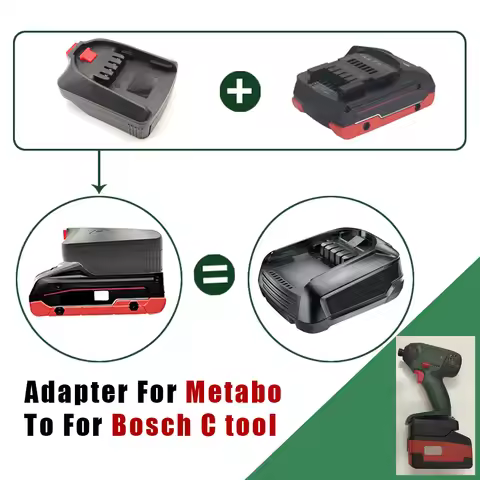 Battery Converter Adapter For Metabo 18V Lithium Battery Converted To Bosch C Power Tool Replace 18V