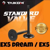 TAIKOM ENGINE VALVE HONDA EX5 DREAM / EX5  Standard Exhaust Intake Valve 1pack1pc TAIKOM ENGINE PART