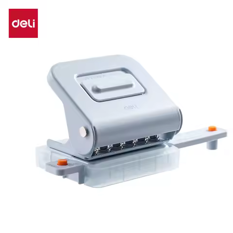 Deli TA857 New Design Labor Saving Multipurpose Paper Punch 3/6 Holes 5.5mm Hole 9.5mm/19mm Pitch fo