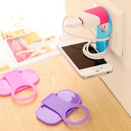 Portable Phone Wall Charger Hook Holder Hanging Stand Bracket Support Charge Hanger Rack Shelf Mobile Phone Hook