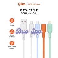OLIKE TYPE C DATA CABLE MICRO/ LIGHTNING/ D360 FAST CHARGER 2.1A - D360C, D360M, D360L
