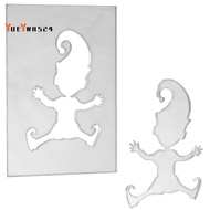 Gnome Stencil Footprints Footprint Template Window Decorations Mini Gnome Stencil Footprints Gnome D