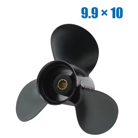 9.9x10 Propeller For Tohatsu Outboard Engine 25HP 30HP MFS25 MFS30 NSF25 NSF30 10 Tooth Spline 3R0B6