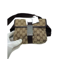 GUCCI Waist Bag bag_GG canvas canvass Brown GG pattern Direct from Japan Secondhand