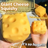 Cheese Cube Stress Ball Big Cheese Shapeable Squeeze Ball Non-Bounce Fidget Toy