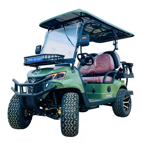 Street Legal Electric Golf Cart 4 Seats 5000W Scooter Go Kart ATV Adult Touring Classic Solar Golf C