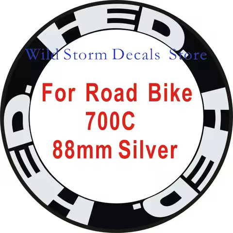 12pics/set HED 4Colors Wheel Sticker Road Bike 700c Wheel Stickers Wheel Rime Decorative Stickers Bi