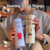 1pc SNOOPY 650ml Stainless Steel Insulated Water Bottle, Large Capacity Tumbler, Car Cup, Outdoor Po