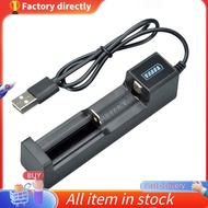 In -Battery Charger for 18650 26650 14500 16340 ABS Black