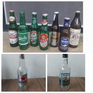 BOTOL BEKAS MINUMAN KERAS BEER WHISKEY VODKA GIN