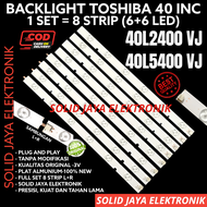 BACKLIGHT TV LED TOSHIBA 40 INC 40L2400 VJ 40L2400VJ 40L5400 VJ 40L5400VJ 40 IN INCH 12K 3V LAMPU BL
