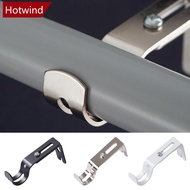 HOTWIND 2Pcs Curtain Rod Bracket Adjustable Curtain Rod Installation Holders Universal Curtain Pole Rack Curtain Accessories E5I2