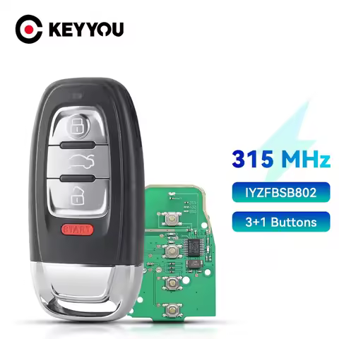KEYYOU 1PCS NEW Car Remote Key For Audi A3 A4 A5 A6 A8 Quattro Q5 Q7 A6 A8 Smart Remote Key IYZFBSB8