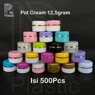 Pot Cream 12.5 grams Gold List & Silver List contents 500pcs/ Pot Cream Container 12.5 grams gold li