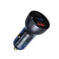 Baseus 65W PPS Car Charger LED Display USB Type C Dual Port Fast Charger PD4.0 QC3.0 Quick Charging
