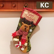 AT&amp;💘Christmas Socks Gift Bag Christmas Decorative Socks Christmas Eve Christmas Gift Children Christmas Tree Pendant Can