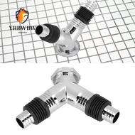 YRBWBW Y Pipe Connector, ABS Material Backflow Preventer Drain Tee Joint, with Trap Seal Fits 40/50m