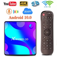 X88 Pro10 TV Box Dual Band Android 10.0 4GB 32GB 64GB RK3318 4K 1080P HD Media Player TV Set Top Box