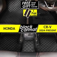 HONDA CRV CR-V 2024 2025 Premium 6D PU Leather Car Mat Car Floor Mat Car Carpet Alas Kaki