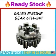 RS150 RS150R RS 150 150R Engine Gear C-6 24T 23521-K56-N00 RS150R RS 150 ENGINE ENJIN GEAR 24T 6TH S