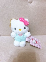 🎀 粉紅色波點蝴蝶結Hello Kitty毛公仔鎖匙扣掛件飾物 🌸 手袋書包吊飾毛絨玩偶  Sanrio polka dot ribbon mint green kitten cat plushie 