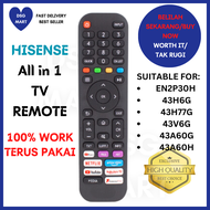 Kawalan jauh DSG Hisense|kawalan jauh pintar hisense N2P30H 43H6G 43H77G 43V6G 43A60G 43A60H|kawalan