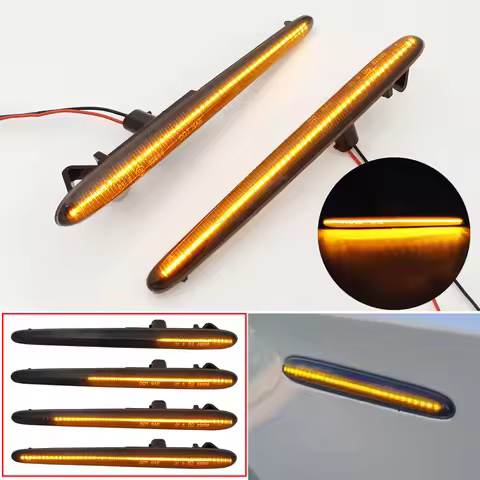 2Pcs LED Dynamic Side Marker Lights Arrow Turn Signal Blinker Lamps For Alfa Romeo Giulietta 940 Jul