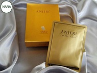 ANJERI FACIAL MASK GOLD แผ่นมาส์กหน้า แอนเจอรี่ เฟเชียล มาส์ก โกลด์ สูตรทองคำบริสุทธิ์ (1 กล่องบรรจุ 10 ซอง)